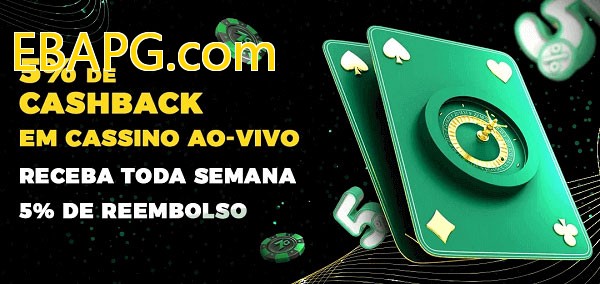 Promoções do cassino ao Vivo EBAPG.com